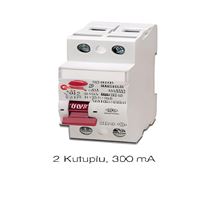 KAÇAK AKIM KORUMA ŞALTERİ 6KA, 100A, 2P, 300MA YAN 1