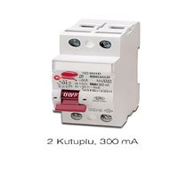KAÇAK AKIM KORUMA ŞALTERİ 10KA, 50A, 2P, 300MA YAN 1