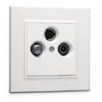 KAREA TV-RADYO-SAT PRİZİ (SONLU) 1,5dB. BEYAZ 1