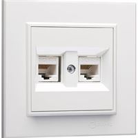 KAREA İKİLİ DATA PRİZİ (1 ADET CAT3) BEYAZ 1