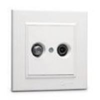 KAREA TV-SAT PRİZİ (GEÇİŞLİ) 4dB. BEYAZ 1