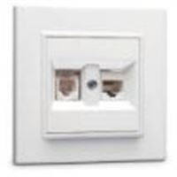 KAREA İKİLİ DATA PRİZİ (CAT3+CAT6) BEYAZ 1