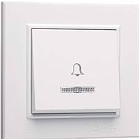 KAREA IŞIKLI ZİL BUTONU (12V) (SOKETLİ) BEYAZ 1