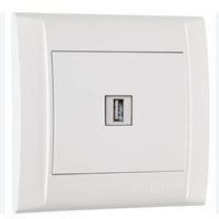 A SERİ USB JAKLI PRİZ BEYAZ 1