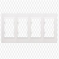 KAREA DÖRTLÜ ÇERÇEVE BEYAZ 1