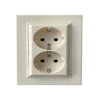 KAREA İKİLİ PRİZ KREM 1