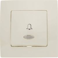 KAREA IŞIKLI ZİL BUTONU (220V) KREM 1