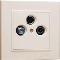 KAREA TV-SAT PRİZİ (GEÇİŞLİ) 4dB. KREM 1