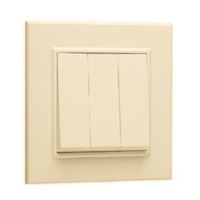 KAREA ÜÇLÜ ANAHTAR TEK TUŞLU (1+3) KREM 1