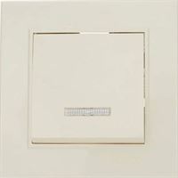 KAREA IŞIKLI KOMÜTATÖR (SOKETLİ) KREM 1