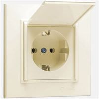 KAREA ŞOK KORUMALI TOPRAKLI PRİZ (KUTULU) KREM 1