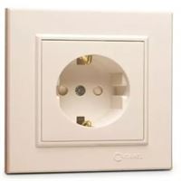 KAREA TOPRAKLI PRİZ (SOKETLİ) KREM 1