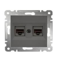 KAREA İKİLİ DATA PRİZİ (CAT3+CAT6) B.FÜME 1