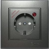 KAREA ŞOK KORUMALI TOPRAKLI PRİZ MODÜL (KUTULU) B. 1