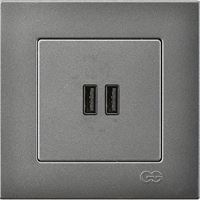 KAREA İKİLİ USB ŞARJ PRİZ MODÜL B.FÜME 1