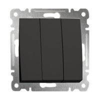 KAREA ÜÇLÜ ANAHTAR 3 TUŞLU (1+3) MODÜL B.SİYAH 1