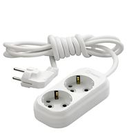 GRUP PRİZ İKİLİ KORDONLU 3M. BEYAZ 1