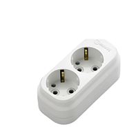 GRUP PRİZ İKİLİ TOPRAKLI KLEMENSLİ BEYAZ 1