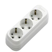 EKO GRUP PRİZ ÜÇLÜ KLEMENSLİ BEYAZ 1