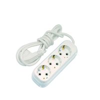 EKO GRUP PRİZ ÜÇLÜ TOPRAKLI KORDONLU 5M. BEYAZ 1