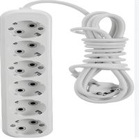 GRUP PRİZ ALTILI ANAHTARLI TOPRAKLI KORDONLU 3M. ( 1