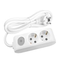 YENİ GRUP PRİZ İKİLİ KORDONLU 3M. BEYAZ (Ç.K.SIZ A 1