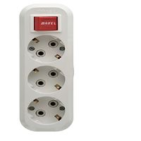 YENİ GRUP PRİZ ÜÇLÜ ANAHTARLI TOPRAKLI KLEMENSLİ B 1