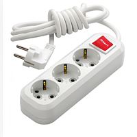 YENİ GRUP PRİZ ÜÇLÜ ANAHTARLI TOPRAKLI KORDONLU 5M 1