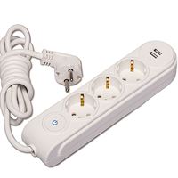 YENİ NESİL USB'Lİ GRUP PRİZ ÜÇLÜ ÇOCUK KORUMALILI 1