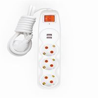 YENİ USB'Lİ GRUP PRİZ ÜÇLÜ ÇK'LI ANAHTARLI TOPRAKL 1