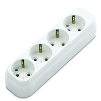 YENİ GRUP PRİZ DÖRTLÜ KLEMENSLİ BEYAZ 1