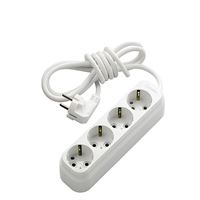 YENİ GRUP PRİZ DÖRTLÜ TOPRAKLI KORDONLU 5M. BEYAZ 1