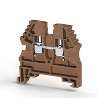 6 mm², Kahverengi, Vidalı, 1 giriş-1 çıkış klemens 1