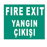 NETELSAN E9104 FIRE EXIT/YANGIN ÇIKIŞI (ESCAPE,CİF 1