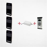 NETELSAN WARRIOR 4.3'' BUTONLU DİJİTAL PANELLİ 3'LÜ 1