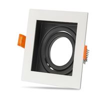 AMAZON DEKORATİF KARE BEYAZ - SİYAH KASA 1