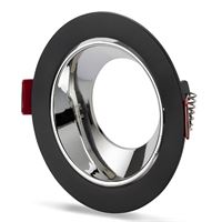 REN DEKORATİF YUVARLAK SİYAH-KROM KASA 1