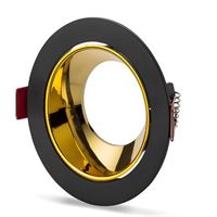 REN DEKORATİF YUVARLAK SİYAH-GOLDEN KASA 1