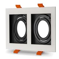 AMAZON DEKORATİF KARE 2'Li BEYAZ- SİYAH KASA 1