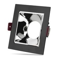 URAL DEKORATİF KARE SİYAH - KROM KASA 1