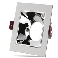 URAL DEKORATİF KARE BEYAZ - KROM KASA 1