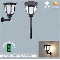 15W ARİEL SOLAR BAHÇE ARMATÜRÜ (66,5 cm) BEYAZ 1