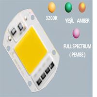 50 WATT 220V  COB ÇİP AMBER 1