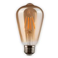 6W ST64 RUSTIK AMPUL AMBER/1800K-E27 1