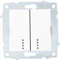 Işıklı Komütatör beyaz 1