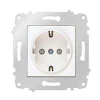 Topraklı Priz (Çocuk Korumalı) beyaz 1