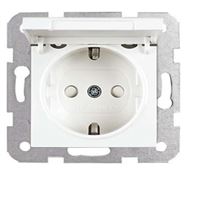 Kapaklı Topraklı Priz (Çocuk Korumalı) beyaz 1