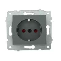 Topraklı Priz (Çocuk Korumalı) füme 1