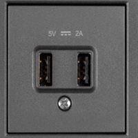 2 x Usb Şarj Prizi 5V/2A füme 1