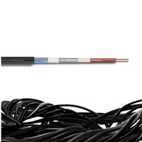 CCTV 1+2 PE RG 6 U/6 Class B Cu/Cu 2x1,5mm2 1